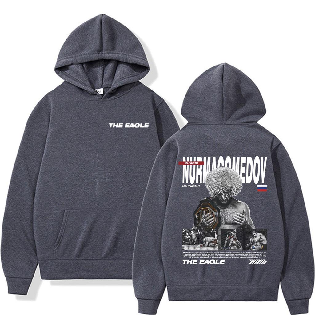 Khabib Nurmagomedov The Eagle Merch Sweatshirt Men Women Violence Aesthetic Gothic Hoodies High Quality