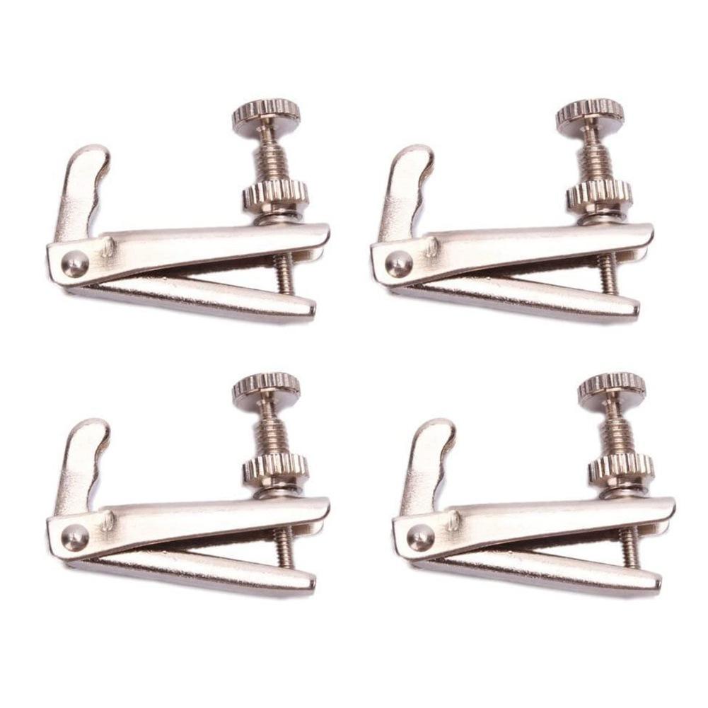 Pack of 4 3/4-4/4 Violin Strings Trimmer Violin Fine Tuner