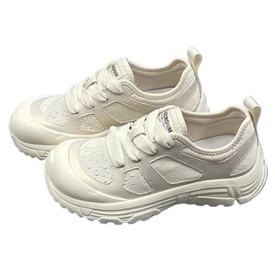 Modieuze En Veelzijdige Sportschoenen Mesh Casual Schoenen Voor Dames Zomer Nieuw Ronde Neus Dikke Zool Lichtgewicht En Ademend
