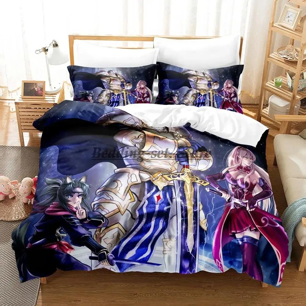 Skelett Ritter Bettwäsche Set Einzelbett Twin Full Queen King Size Bettset Aldult Kind Schlafzimmer Bettbezug Sets Anime Bettlaken Set