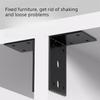 2pcs Corner Brackets Adjustable Hole Position Right Angle Wall Shelf Wall Shelf Laminate L-shaped Triangle Bracket