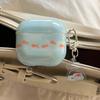Gold Fish Blue Pendant Imd Earphone Case for Apple Airpods 3 2 1 Pro 2nd 4 Wireless Bluetooth Charging Box Cartoon Cover