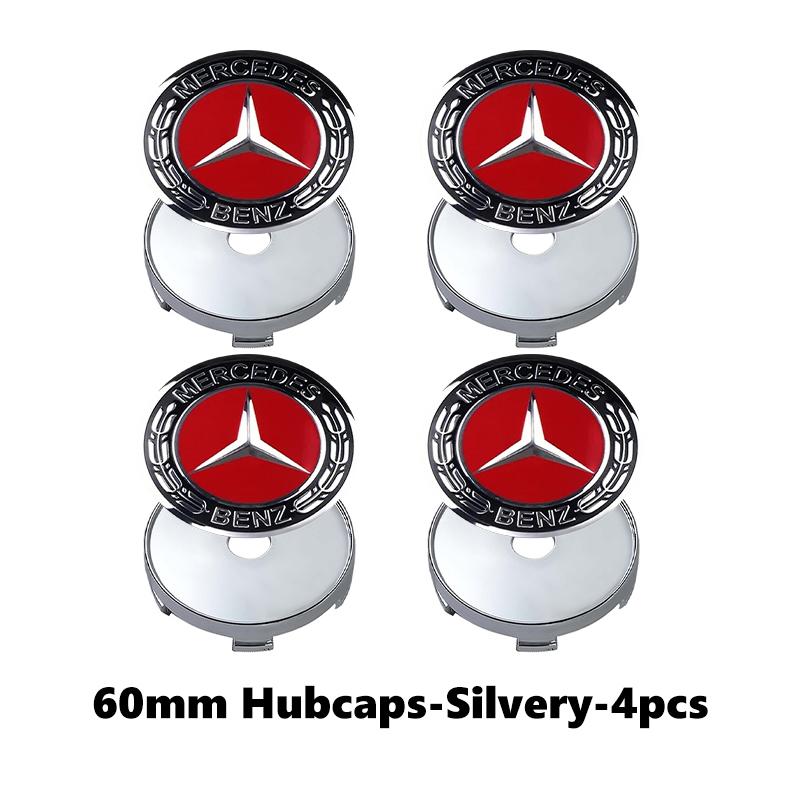 

For Benz 4PCS Car Emblem Wheel Hub Center Cap Badge Covers Sticker Accessories AMG CLA CLS C180 C200 W204 W205 Exclusive A C E R