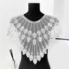 Embroidery Applique Sequins Beads Sew On Collar Patches Wedding Dress Applique For Wedding Dress Evening Gown Decoration