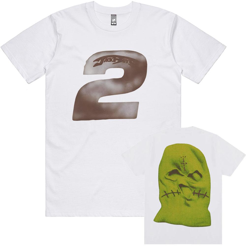

JACKBOYS II Футболки с коротким рукавом Хлопок Модная футболка Повседневная с круглым вырезом Хип-хоп Уличная одежда Унисекс Футболка с принтом обложки альбома XS