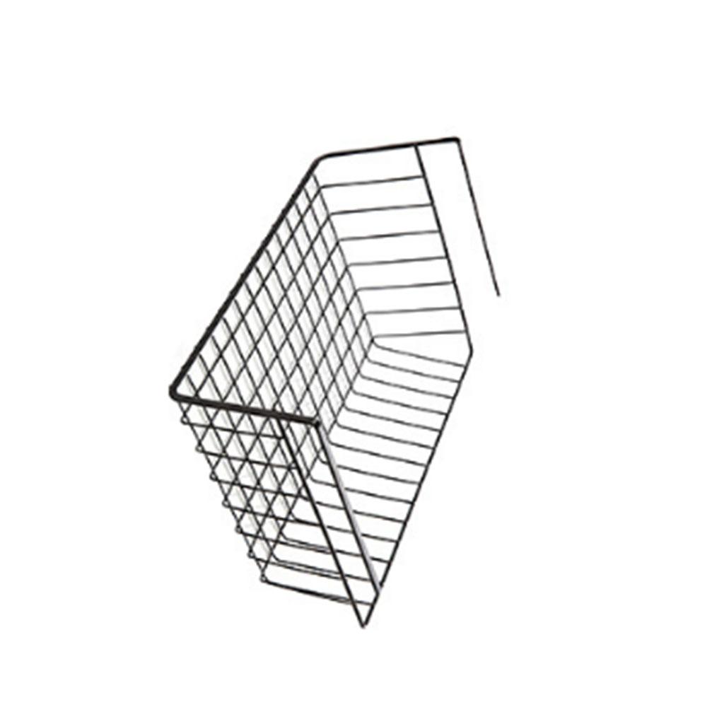 Kitchen Cabinet Partition Board Hanging Basket Storage Sorting Rack Black