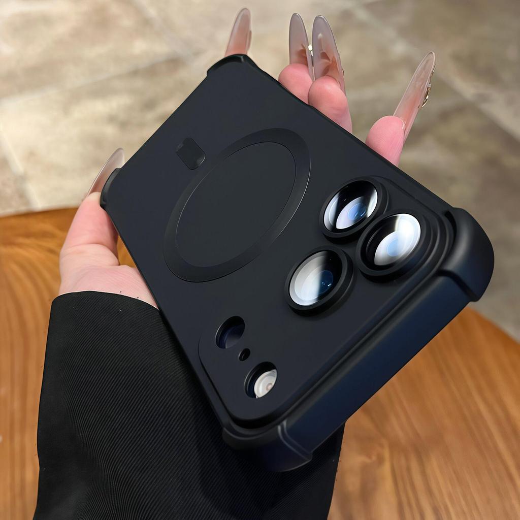 Magnetic Skin-Feel Drop-Proof Case with Lens Film for iPhone 17 Pro Max