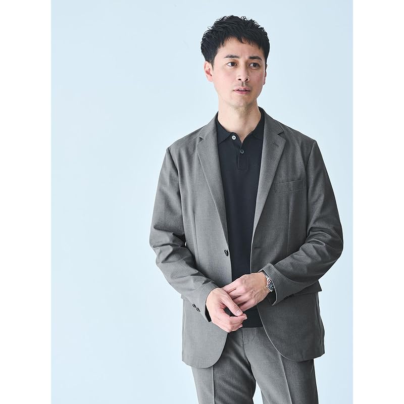 [United Arrows green label Relaxing] WEB limited JUST fit Dry PE slim setup jacket & pants -Water absorption, quick drying and anti-wrinkle-