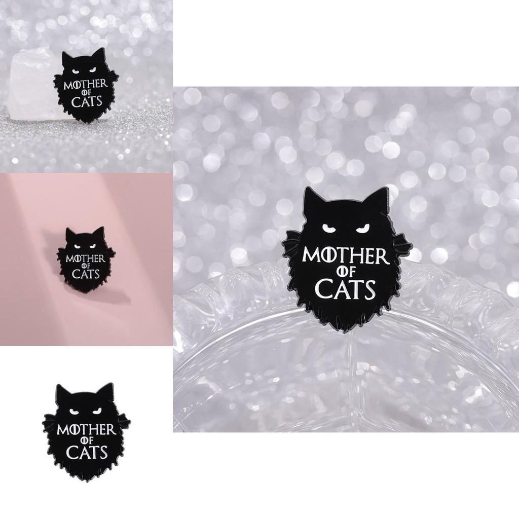 Charming Cartoon Black Cat Metal Enamel Pin For Unisex Fashion And Accessories