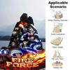 Fire Force Print Flannel Blanket High Quality Warm Comfortable Cover for All Seasons Perfect for Gifts Home Decor