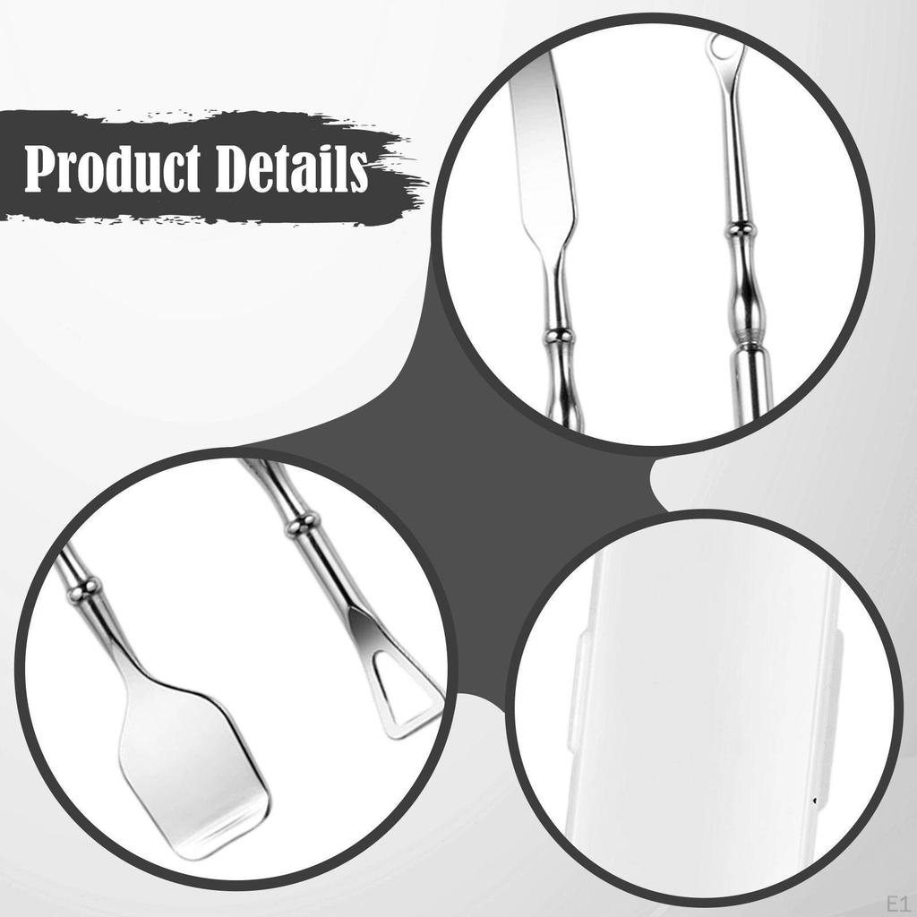 4 Pieces Blackhead Remover Removal Kit Lightweight Compact Ergonomic Handle Salon Double