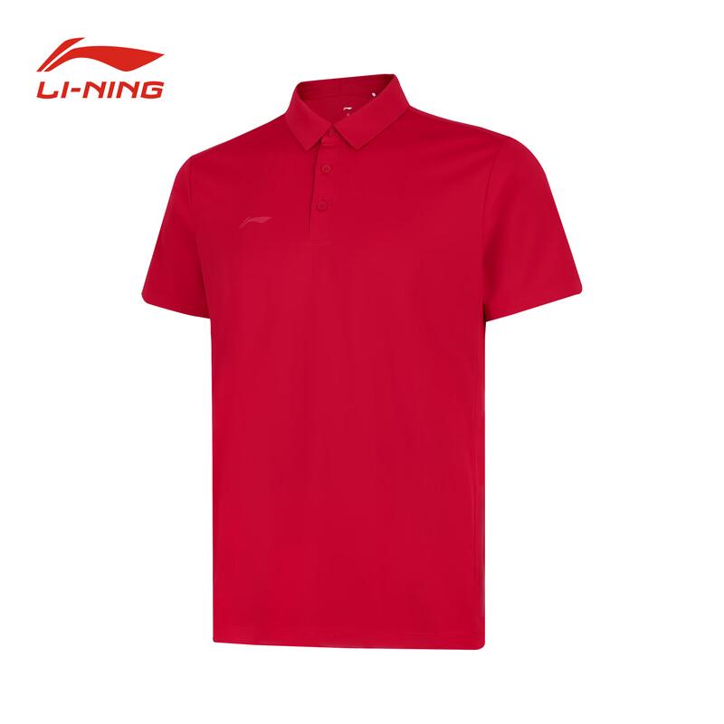 Унисекс рубашка-поло Li-Ning с коротким рукавом, деловой кэжуал