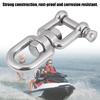 Heavy Duty 304 Stainless Steel Swivel Ring Snap Rolling Shackle Device(12mm)
