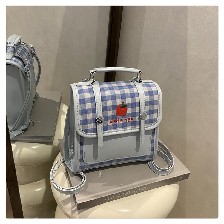 

2025 summer new design small backpack light multi-functional messenger bag small fresh college style bag women s bag синий