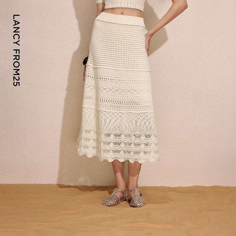 Langzi Artist Collaboration H-Line Knit Midi Skirt M