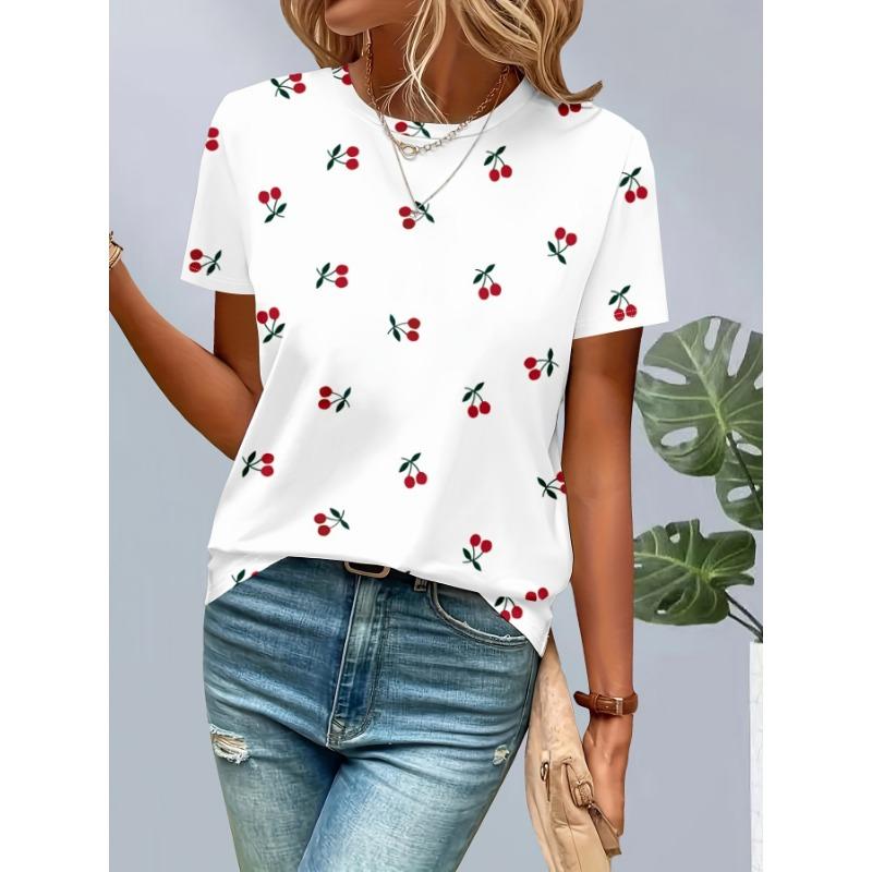 Summer Polka Dot Stripes 3D Print T-Shirts Women Casual O-Neck Short Sleeve T Shirt Harajuku Street Y2k Tees Top Female Clothing
