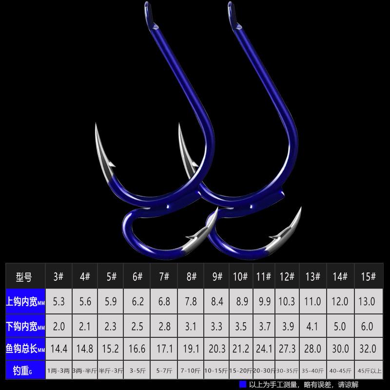 

Crank Hook Set Fish Hook Fishing Gear 13