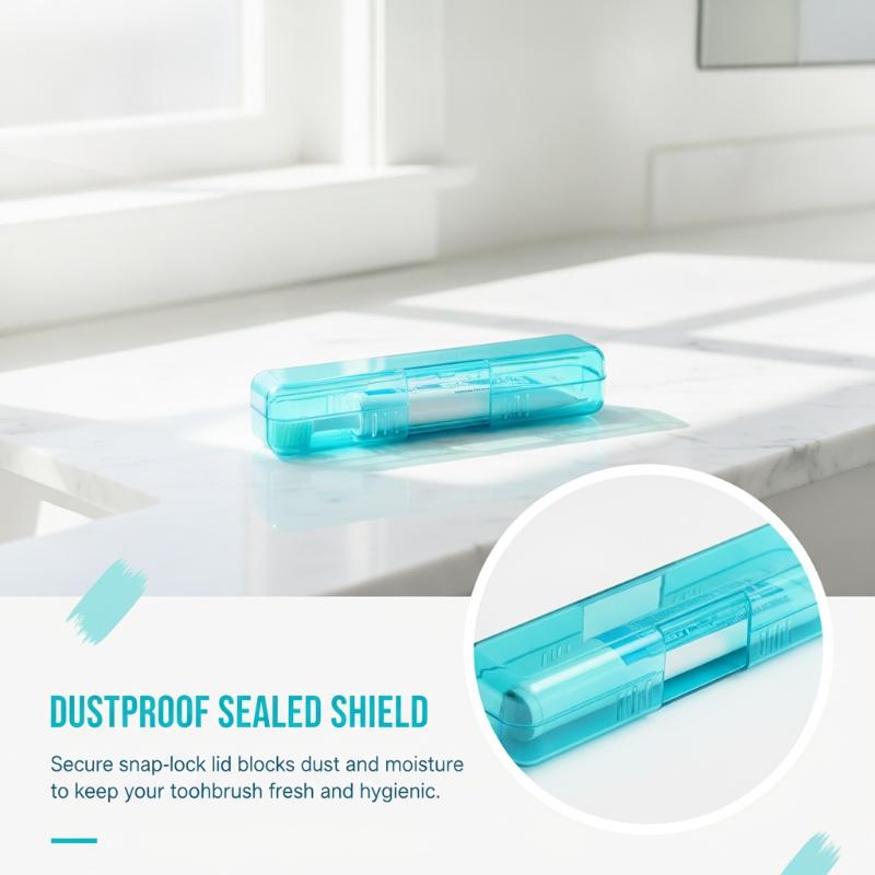 Transparent Toothbrush Storage Box Convenient Travel Toothbrush Holder Portable Toothbrush Case Toothbrush Travel Case