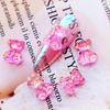 Women Sparkling Bear Pattern Resin Nail Art Sequin Sticker for DIY