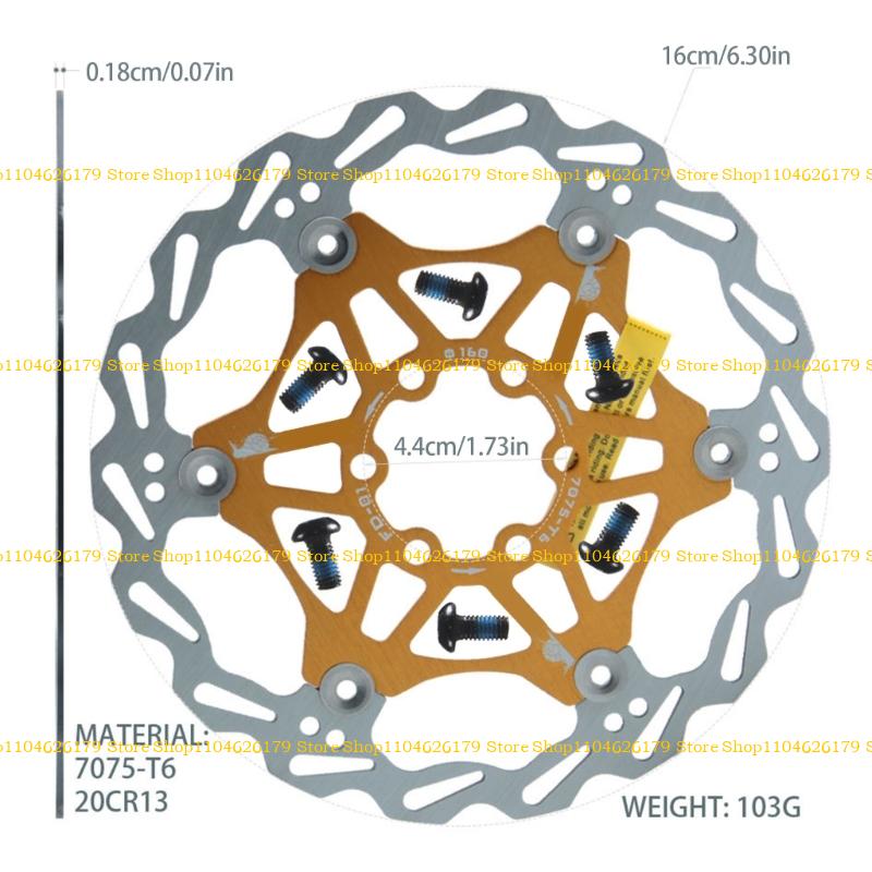 A1A2 Light weight Heat Dissipation Bike Brake Disc Road Hydraulic Brakes Rotor
