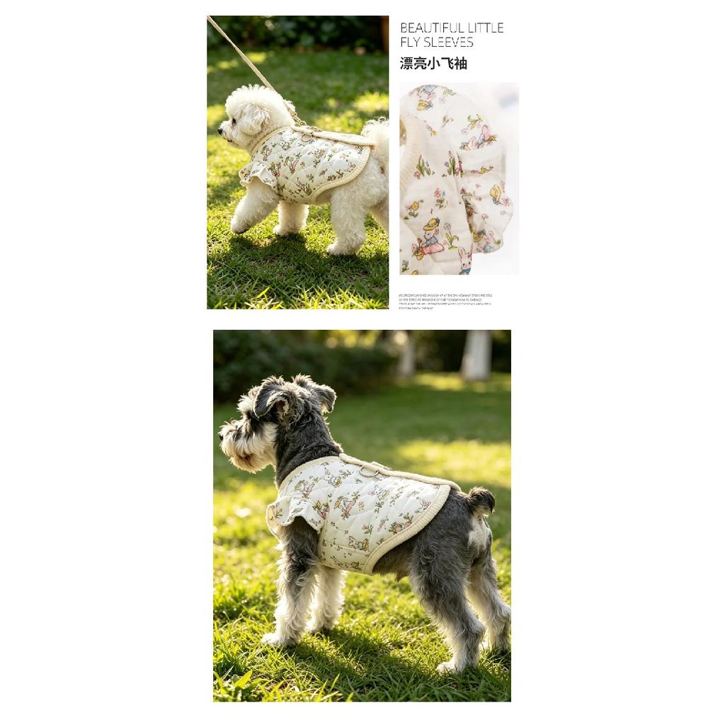 Small dog warm vest for autumn and winter