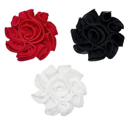 Large Rose Flower Brooches Light Weight Flower Brooch Ceremony Clothes Accessory for Dress and Costume Decoration