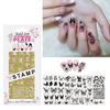 Long Lasting Metal Nail Design Stamp Reusable Template With Detailed Embossing For Gel And Regular Polish Users