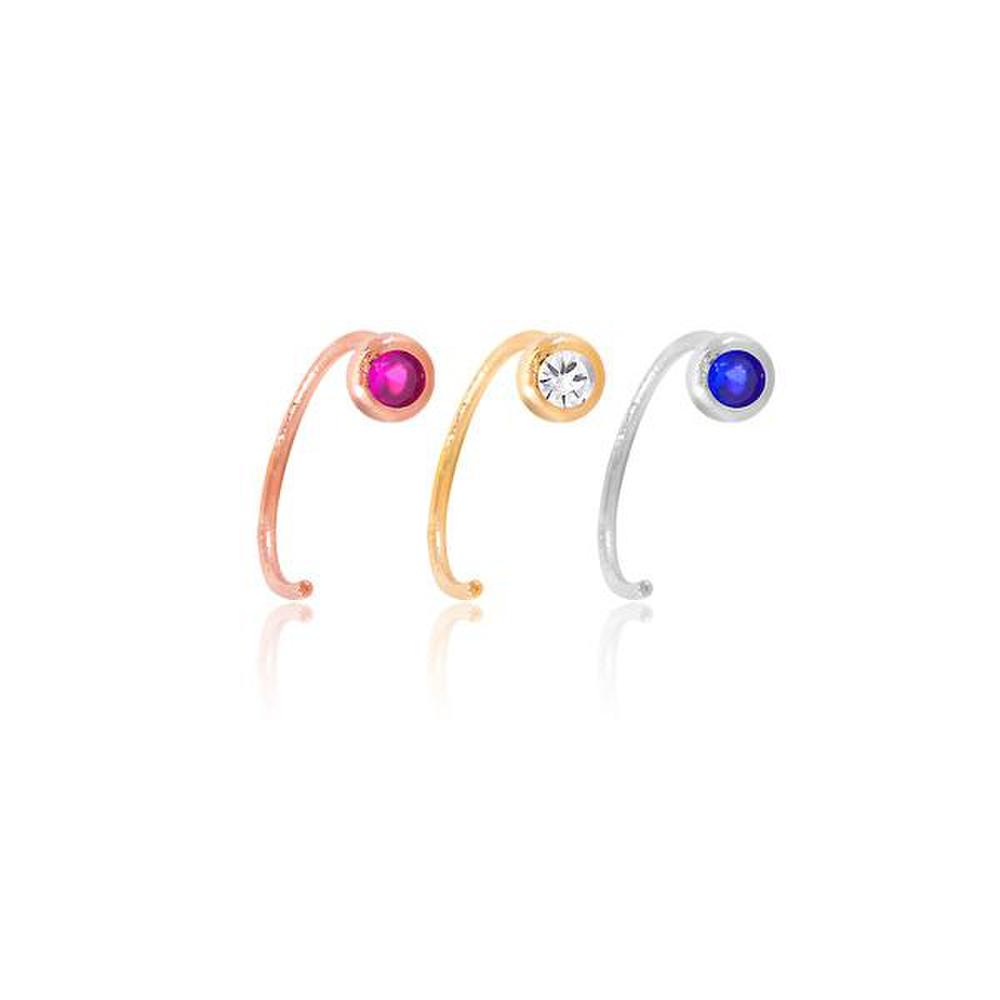 Lake Earrings Rose Goldgoldwhite Silver X (2 Pieces)