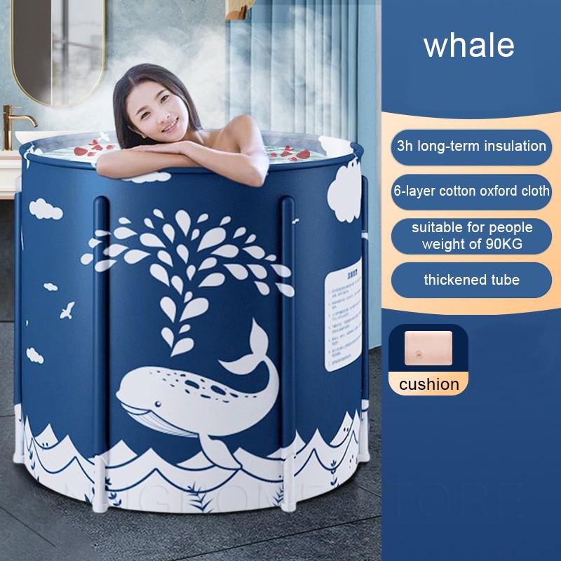 Yetişkinler için Taşınabilir Küvet Bağımsız Küvet Duş Kabini için Spa Katlanabilir Islanma Banyo Küveti Sıcak Banyo Buz Banyosu için