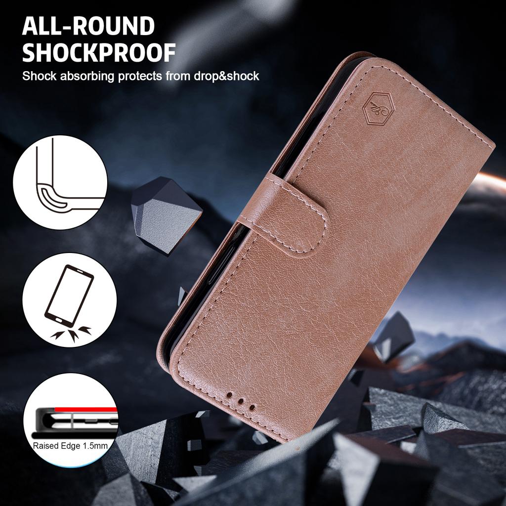 For Samsung Galaxy S24 Case Magnetic Clasp Leather Phone Cover