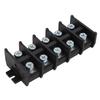 5Pcs Barrier Terminal Strip Block High Toughness Good Electrical Conductivity Simple Operation Rail Base Screw Connector