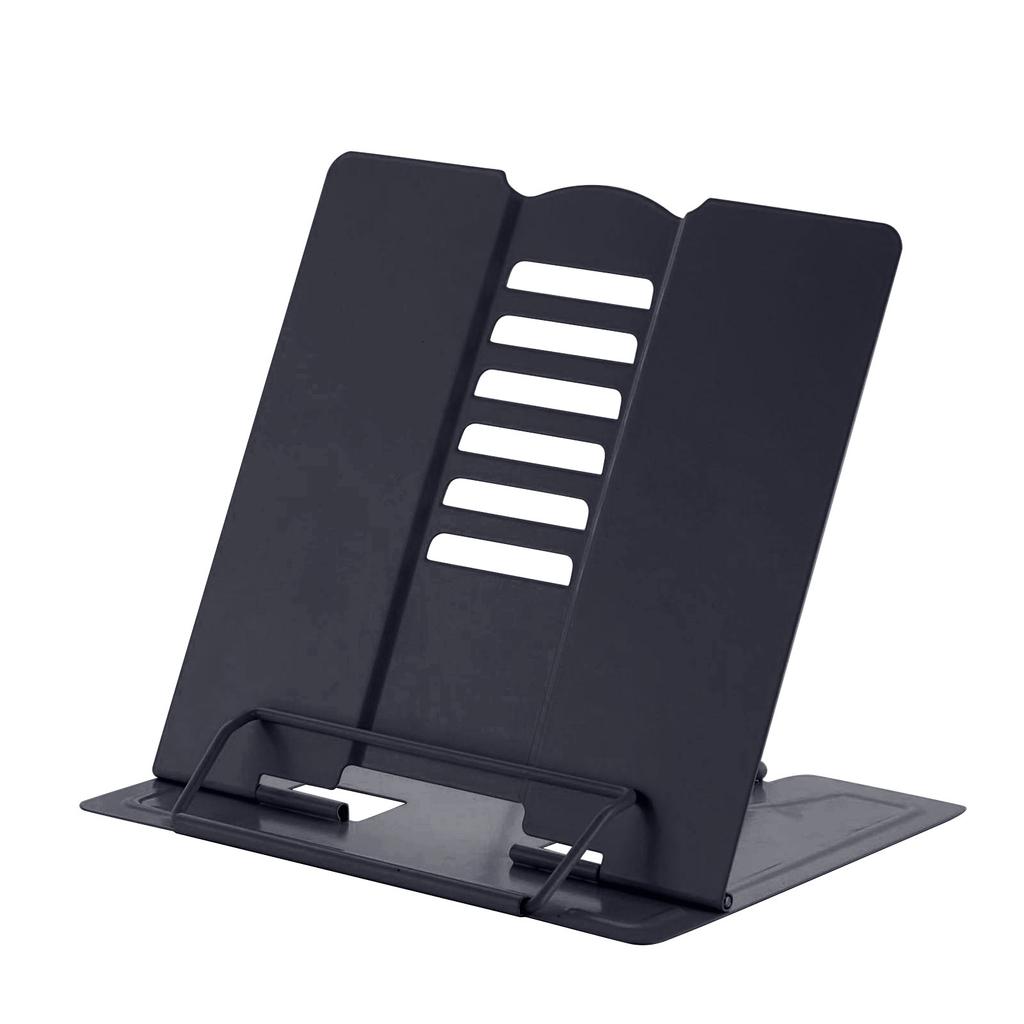 Desk Book Stand Reading Rest Book Holder Cookbook Documents Holder With Page Clips