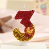 Iron Man Sequin Birthday Cake Topper – Festive Digital Candle with Colorful Design