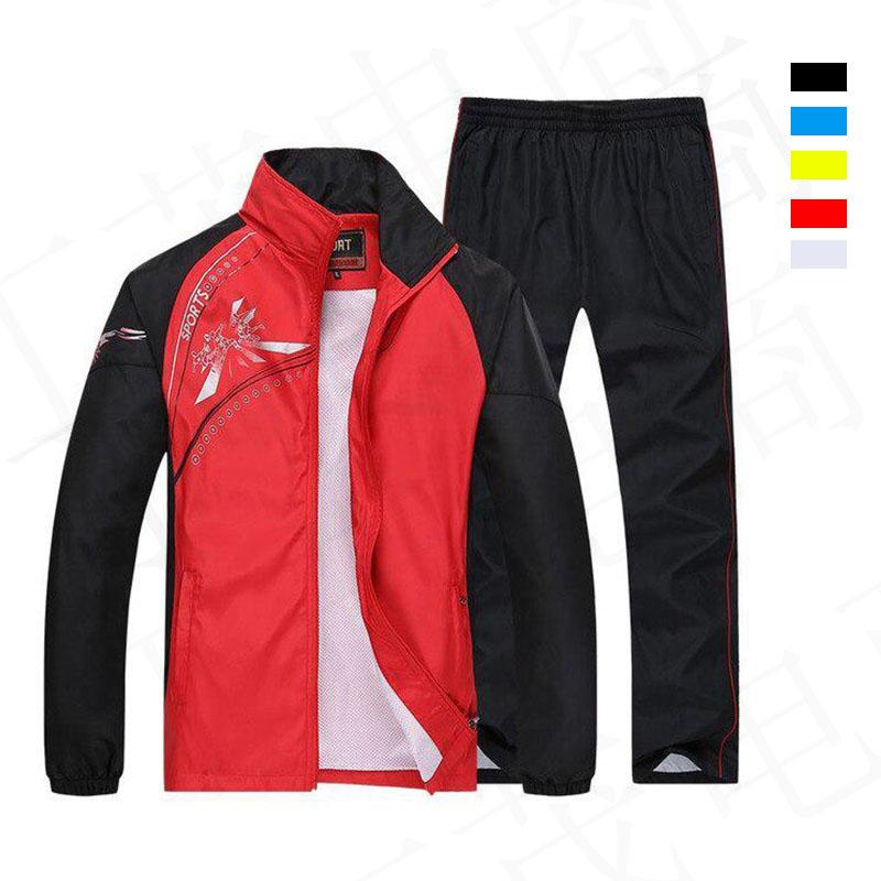 Plus Größe Männer Sport Anzüge Gym Sets Frühling Lauf Sets Sportwear Jogging Fitness Warme Lauf Sport