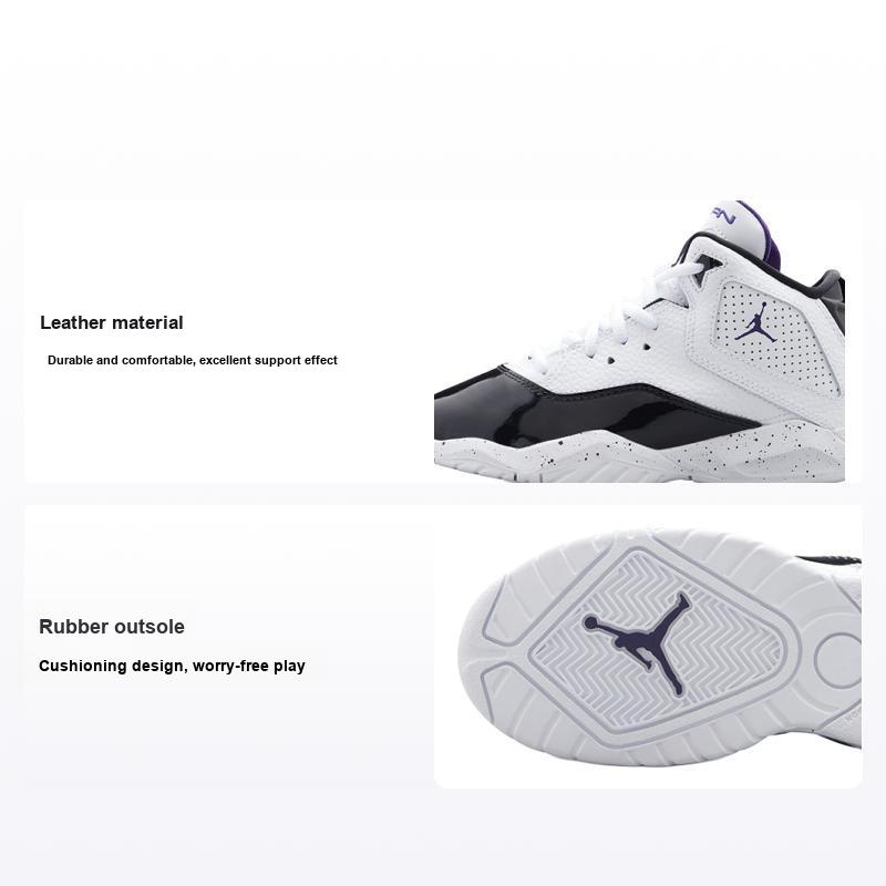 Air Jordan BLoyal PS Blanco Púrpura Corte Zapatillas para Niños Negro CK1426-115