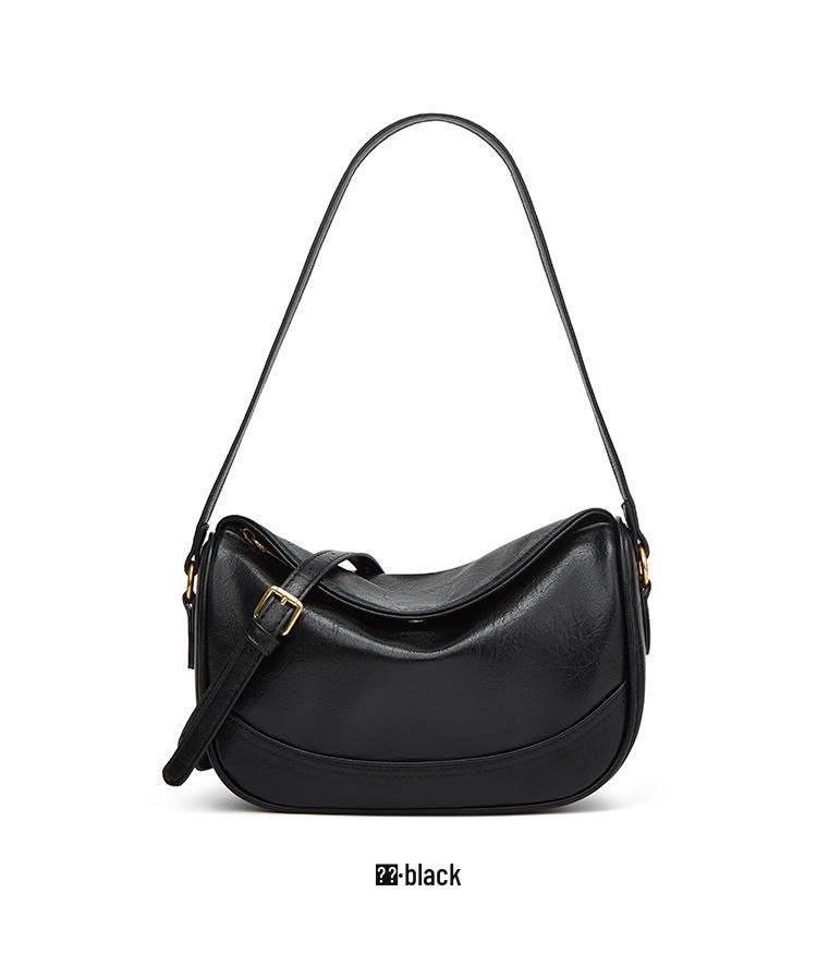 2025 Meillard Vintage Korean Design Women's Crossbody & Shoulder Bag - Versatile Dumpling Style