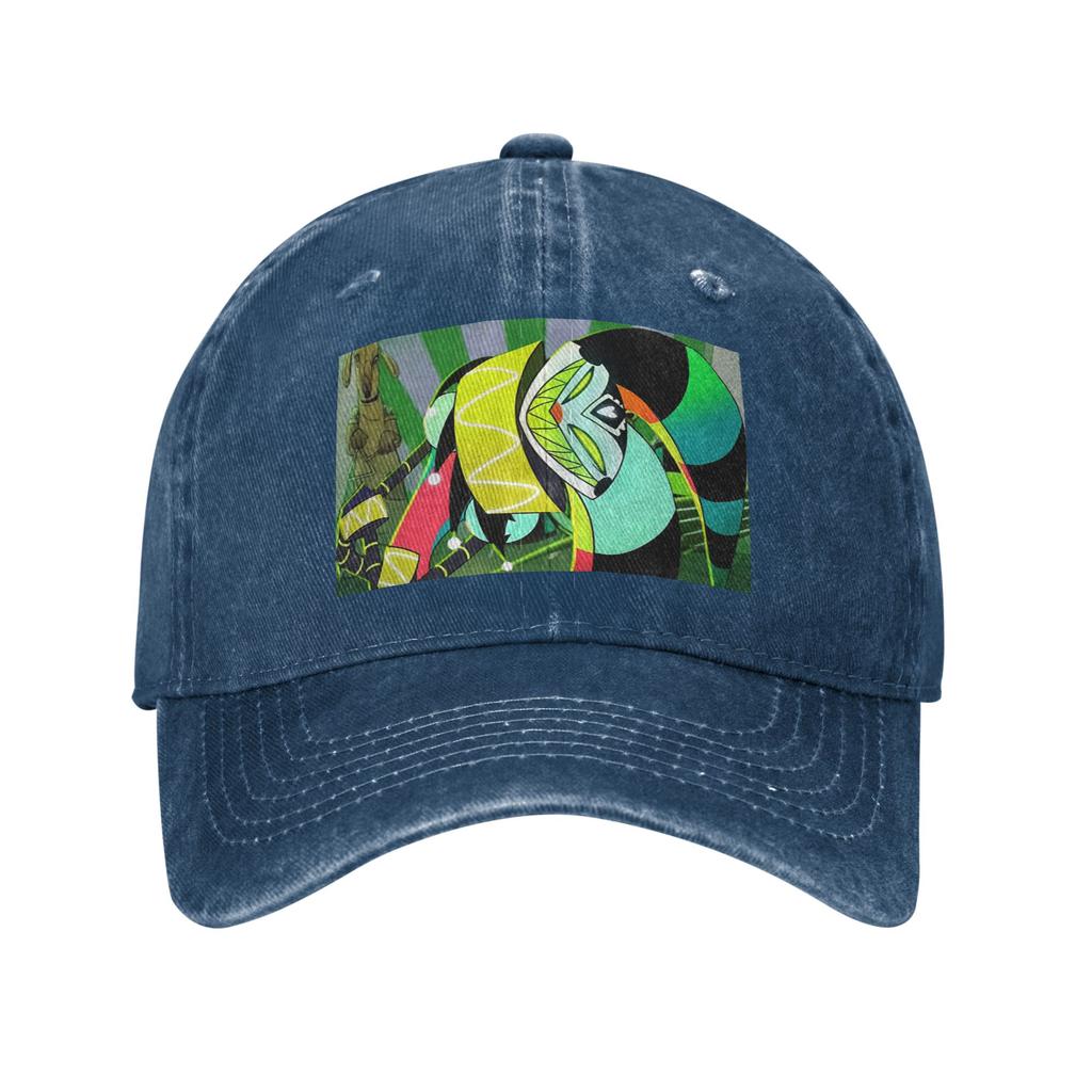 Anime Helluva Boss Fizzarolli Baseball Caps Snapback Washed Denim Hats Outdoor Casquette Hip Hop Baseball Cowboy Hat Unisex Women
