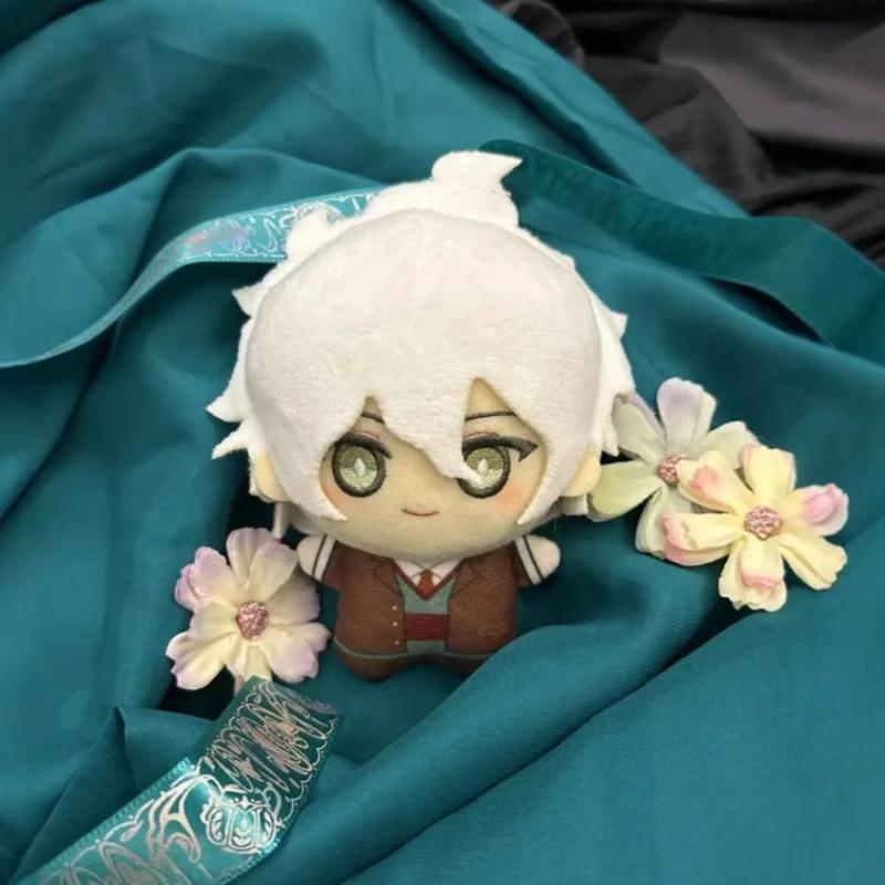 10CM Anime Danganronpa Plush Doll Hinata Komaeda Naegi Mini Starfish Body Printed Plush Keychain Pendant Kids Gifts Plushies