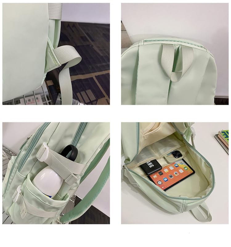 ZESU Korean Backpack for Women, School, Large Capacity, Suitable for High School Students, Commuters, Men, and Women, Outdoors, Business Bag, School