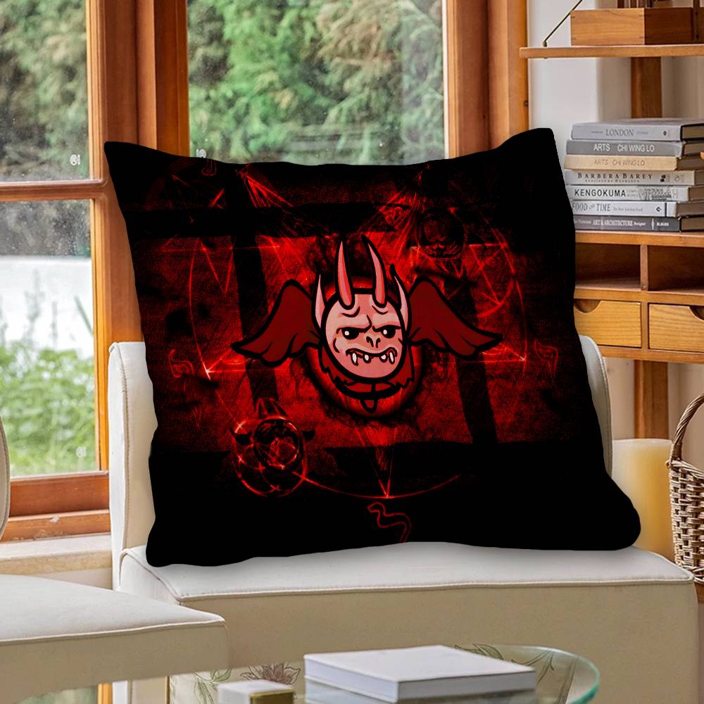 Game The Binding Of Isaac Cushion Cover Car Throw Pillow Case For Sofa Car Christmas Gift 40x40cm 45x45cm