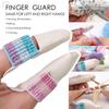 1 Pair Finger Protector Knitting Finger Guards Leather Thimbles Needle Felting Supplies for Hand Sewing Embroidery