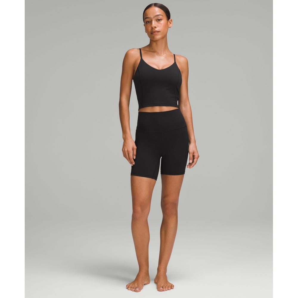 Lululemon Align  CroppeD Cami Tank Top  Light Support  C D Cup blaCk