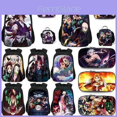 Large Capacity Demon Slayer Kimetsu No Yaiba Backpack With Durable Material And Stylish Design