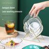 Paibei Nordic Light Luxury Transparent Serving Plates Set with Base
