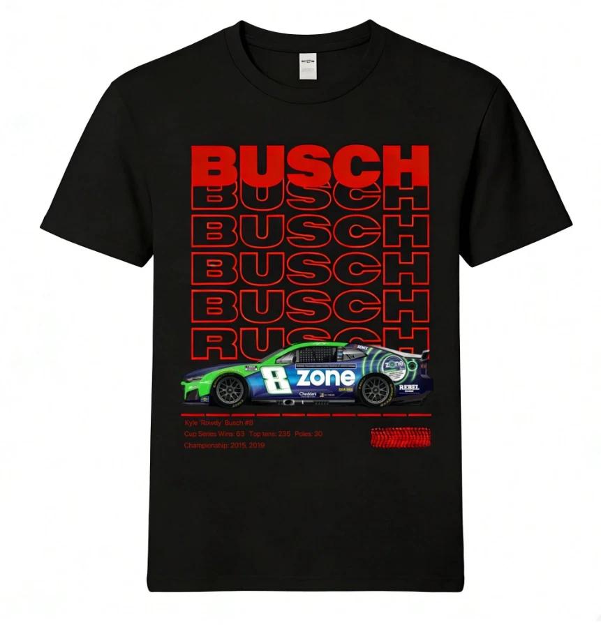 2026 Kyle Busch #8 Zone Racing 63 Wins Dual Champion Graphic T-Shirt NY XXL