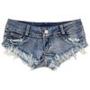 FGHJ Sexy Low Waist Denim Shorts Women Casual Pocket Jeans Washing Mini Shorts