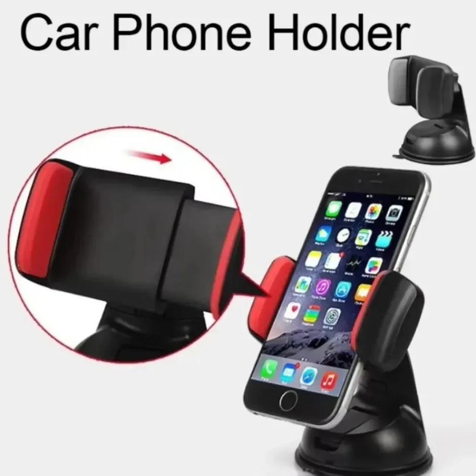 360° Rotation Suction Cup Holder Windshield and Dashboard Car Phone Holder For iPhone Pro Max Samsung Xiaomi Desktop Phone Stand