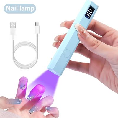Taşınabilir El Tipi Mini Tırnak Lambası Jel Cila Hızlı Kuruyan El Feneri Kalem USB Tırnak Kurutma Makinesi UV LED Tırnak Lambası