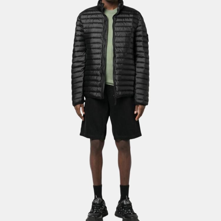 Stone Island Zip up Padded Jacket Black Unisex Outerwear 781541524-V0029