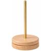 Milibess Wooden Yarn Stand with Brass Pole and Natural Perfect for Knitting or As a Home Decor Item Wood, Knitting, Work,